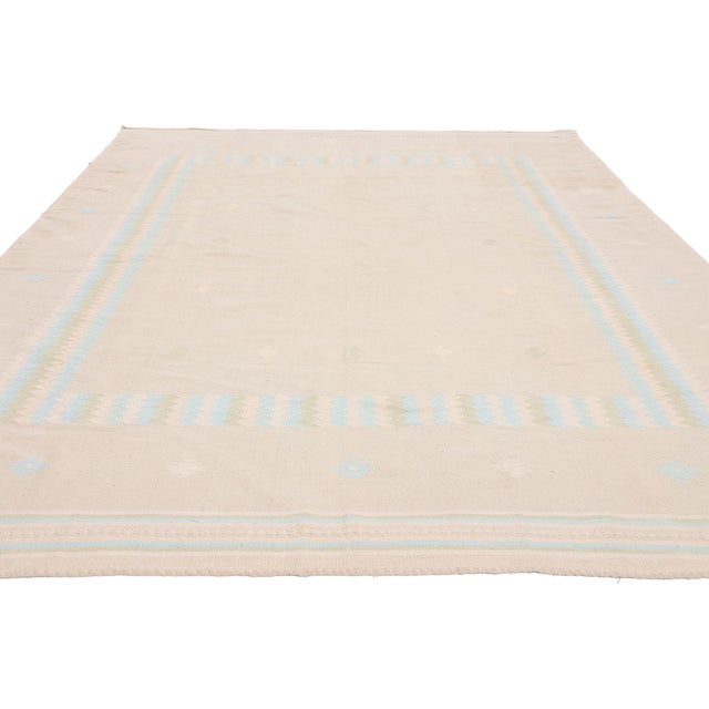 Contemporary Vintage Indian Dhurrie Rug, 05'10 X 08'10 For Sale - Image 3 of 10