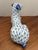 Vintage Andrea by Sadek Herend Style Fishnet, Blue and White Dog Figurine For Sale In Dallas - Image 6 of 7