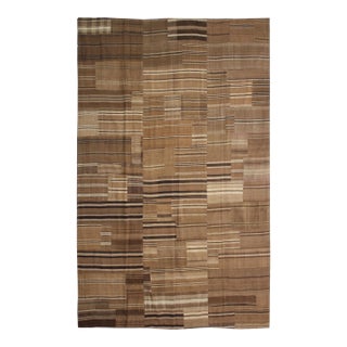 Hand Knotted Vintage Patchwork Kilim 6'7" X 9'11" For Sale