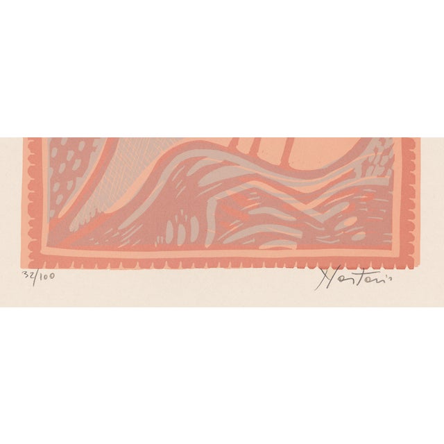 Abstract Limited Edition 1970 Linocut "The Dream 3" by Alessandro Nastasio For Sale - Image 3 of 4