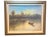 Wood Late 20th Century Original Oil/Acrylic Painting Two Boats in the Moonlight, F. Raquel Moncayo Framed For Sale - Image 7 of 10