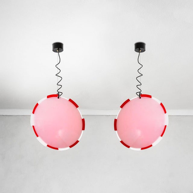 Metal Hanging Lamps by Ico & Luisa Parisi for Terraneo, 1960, Set of 2 For Sale - Image 7 of 7