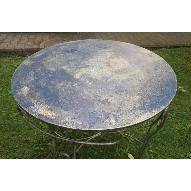 Mid-Century Modern Mid-Century Modern Painted Garden Patio Table, 1960s For Sale - Image 3 of 10