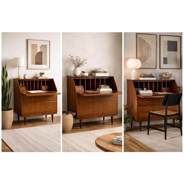 Mid-Century Writing Bureau from Sutcliffe of Todmorden, 1960s For Sale - Image 9 of 10