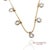 Contemporary 14k(585) Yellow & White Gold Natural Diamond Graduated Drop Necklace For Sale - Image 3 of 12