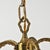 French Vintage Petite French Brass and Crystal Chandelier For Sale - Image 3 of 17