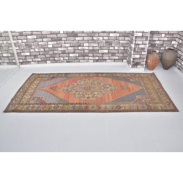Turkish Oushak Vintage Anatolian Area Rug For Sale - Image 3 of 9