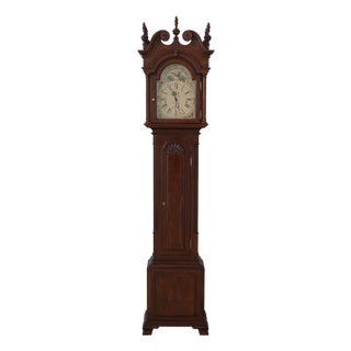Sligh John Goddard Cherry Grandfather Clock For Sale