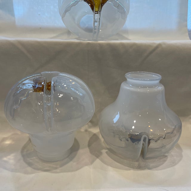 1960s 3 Hand-Blown Glass Shades for Mazzega by Carl Nason Mid-Century For Sale - Image 9 of 12