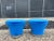 Blue Pair of Pierre Paulin Attributed Mushroom Ottomans For Sale - Image 8 of 8