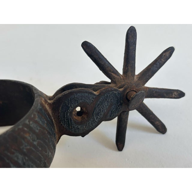 Antique Charro Cowboy Spur, Single For Sale - Image 9 of 9