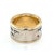 Gold Mid 20th Century Health & Happiness 14k Yellow Gold Sterling Silver Hebrew Pray Ring - Size 6.5 For Sale - Image 8 of 9
