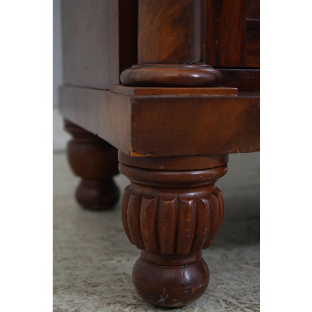 Antique Empire Style Flame Mahogany Server For Sale - Image 12 of 18