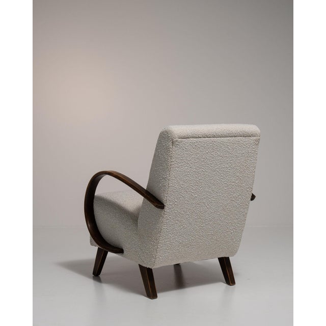 Wood 19th Century France Cream Wood Armchair For Sale - Image 7 of 11
