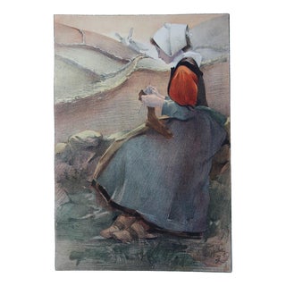 Jacques Wely, Heathland Flower, 1897, Lithograph For Sale