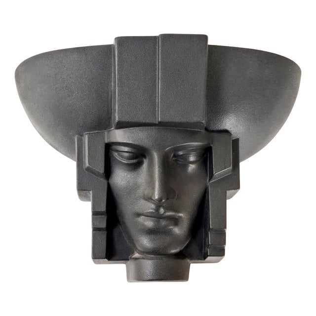 Vintage Face Wall Light from Saint Clément, 1980s For Sale