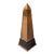 Vintage Brass & Lacquered Wood Obelisk For Sale