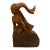 1960s Siren Statue Wood Carved Signed For Sale