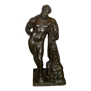 Italian Bronze Figure of Hercules, Early 20th Century For Sale
