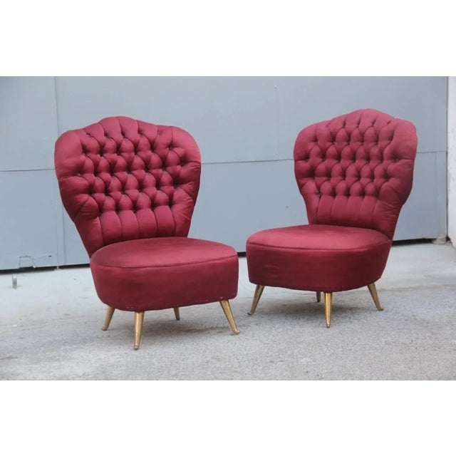 Set of Mid-Century Italian Armchairs from ISA Bergamo, 1950s For Sale - Image 13 of 13