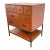 Asian Influenced Orange Lacquered Drawer Chest, Vintage For Sale