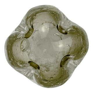 Mid-Century Pulegoso Murano Glass Bowl by Galliano Ferro, 1960s For Sale