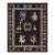 1940s Blue Animals Classic Greek Antique Chinese Tibetan Handknotted Wool Rug For Sale