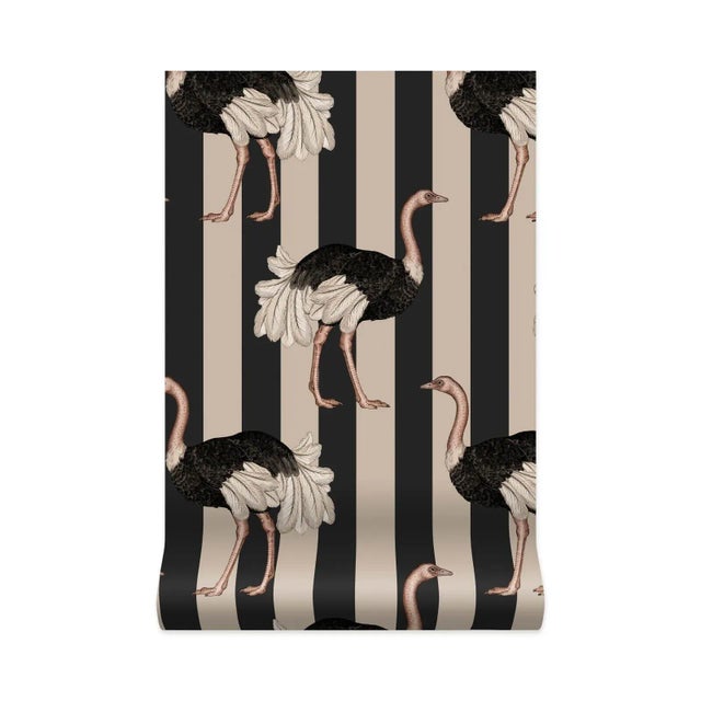 House of Hackney House of Hackney Pride Wallpaper - Clay & Off Black, Sample For Sale - Image 4 of 4