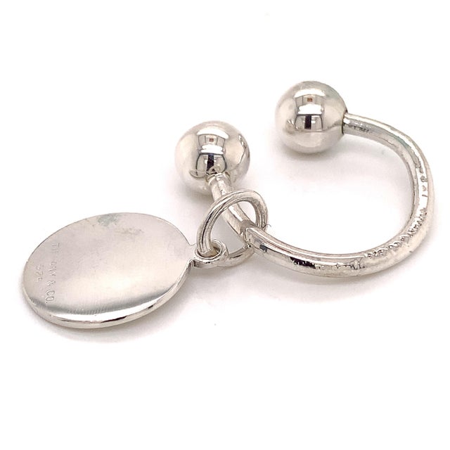 1990s Tiffany & Co. Estate Sterling Silver Keychain 9.2 Grams For Sale - Image 9 of 12
