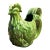 Vintage Glazed Ceramic Rooster Cache Pot For Sale
