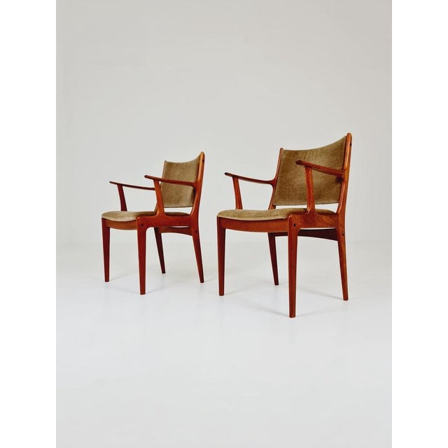 Wood Mid-Century Modern Danish Armchair with Teak Frame and Gray Upholstery by Johannes Andersen for Uldum Møbelfabrik, 1960s For Sale - Image 7 of 14