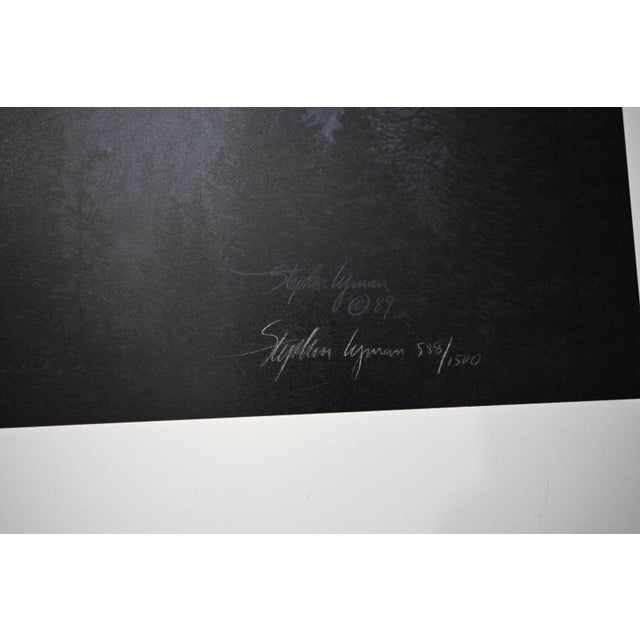 Stephen Lyman “Dance of Cloud and Cliff” Signed Limited Edition Lithograph, 1991 For Sale - Image 4 of 9
