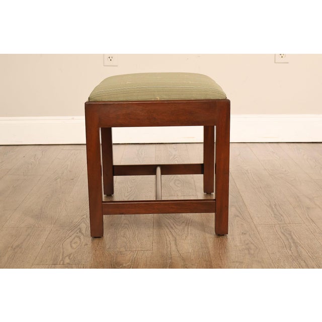 Kittinger Williamsburg Adaptation Mahogany Footstool For Sale - Image 13 of 18
