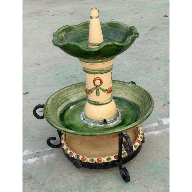 Ceramic Fountain from Hermanos Morillo, 1970s, Set of 3 For Sale - Image 3 of 11