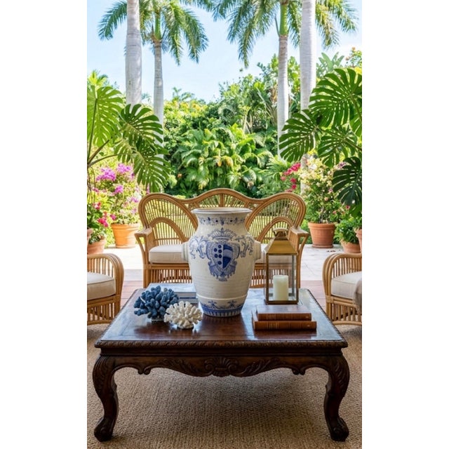 Italian Majolica Medici Crest Vase For Sale - Image 12 of 12