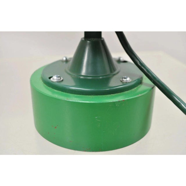 Metal Modern Green Steel Metal Adjustable Theater Production Spot Light Table Lamp For Sale - Image 7 of 9