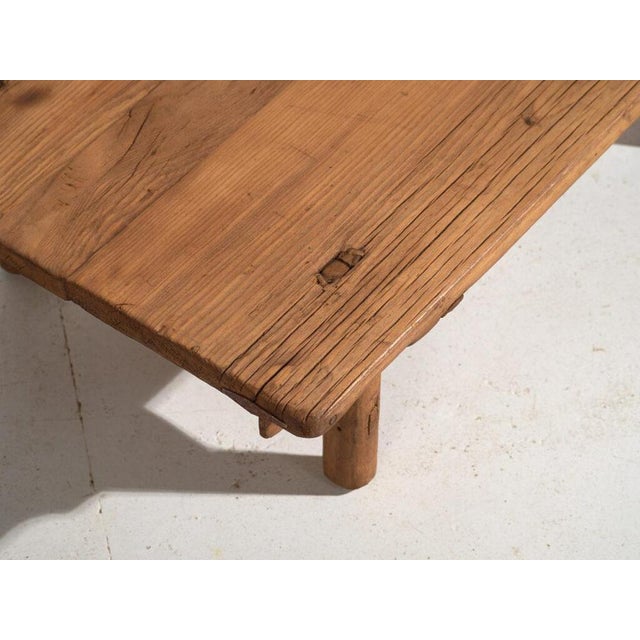 Antique Pine Low Table For Sale - Image 3 of 10