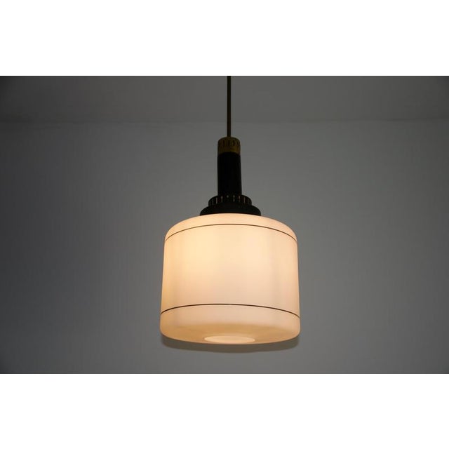 Mid-Century Modern Opal Glass Lamp from Stilnovo, Italy, 1960s For Sale - Image 10 of 12