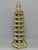 This is an antique Chinese Longquan celadon pagoda sculpture, beautifully crafted with multi-tiered eaves and hexagonal...