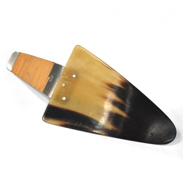 Carl Auböck 1960s Carl Auböck Horn Cake Server For Sale - Image 4 of 8