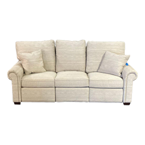 Stickley 3-Seat Sofa in Light Beige Fabric With Cushions