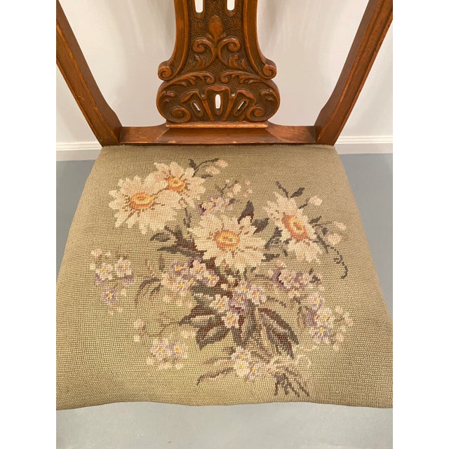 Antique 19th Century Centennial Carved Walnut Chippendale Style chair High quality American made solid walnut custom...