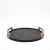 Round Tray in Black Shagreen With Bronze Patina Brass by R&y Augousti For Sale - Image 10 of 11