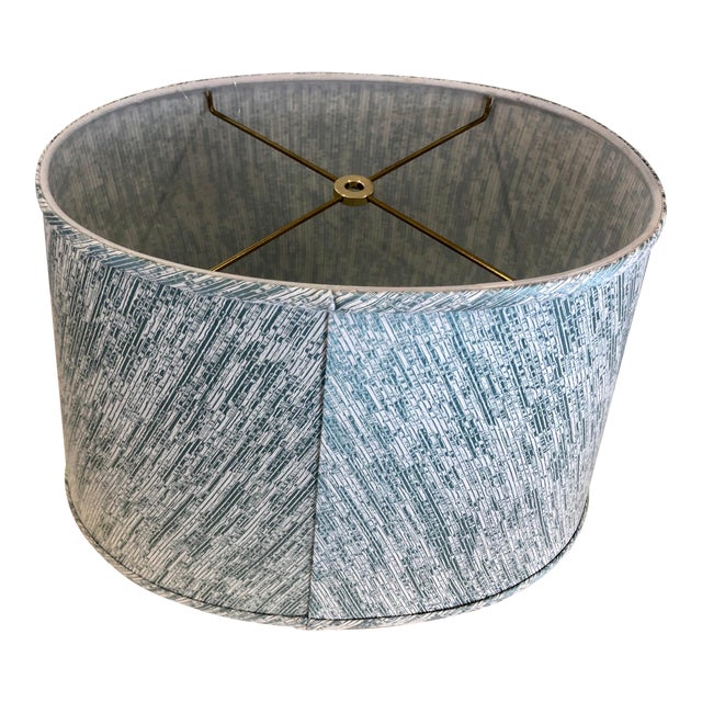Wallpaper Palm Beach Aqua And White Silk Custom Lamp Shade Chairish For Android