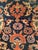 Textile Antique Persian Sarouk Lilian Runner Rug, Hand-Knotted Wool, Floral Pattern, Navy & Red, 3x9 For Sale - Image 7 of 12