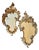 Vintage Italian Gold Giltwood Rococo Mirrors, 1920, Set of 2 For Sale