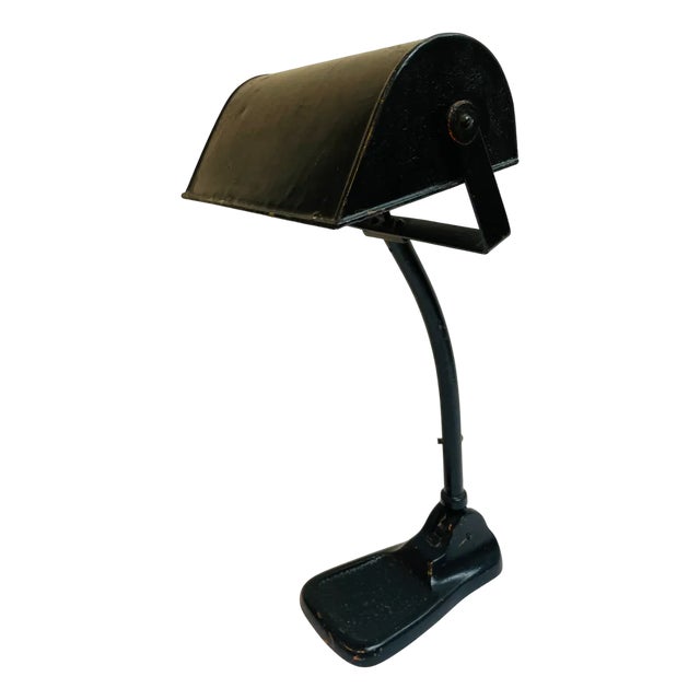 Vintage Metal Workshop Lamp, 1920s For Sale
