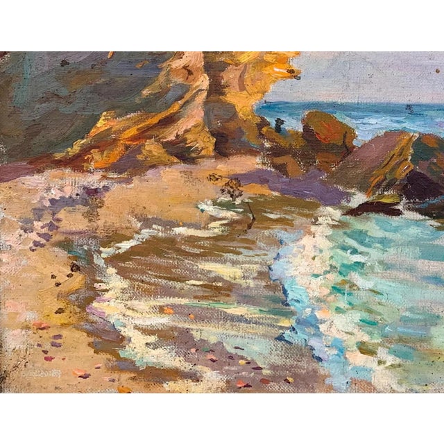1960s Original Seascape Oil Painting, Ukrainian Artist, 1960s 53-68 For Sale - Image 5 of 6