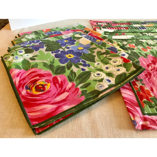 Vintage Floral Pleated Placemats & Napkins Set of 4 Chairish