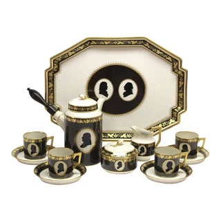 1970s Colonial Coffee Service by Royal Copenhagen Porcelain- 12 Pieces For Sale